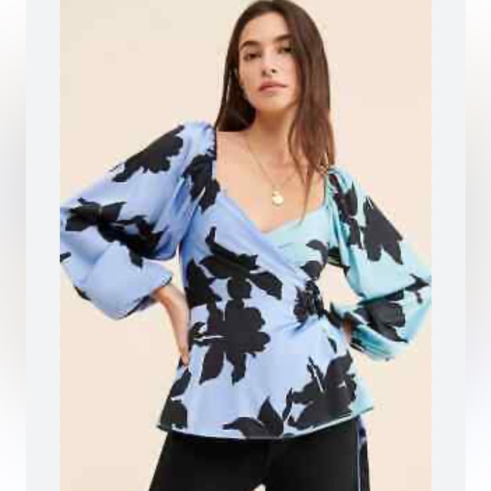 Hutch by free people beautiful flowered wrap top